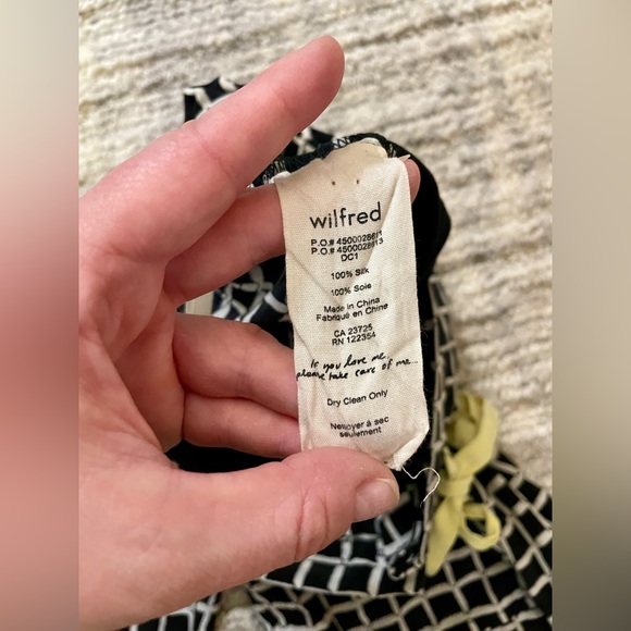 Wilfred Aritzia Large 100% Silk Drawstring Marais Capris - Picture 5 of 8